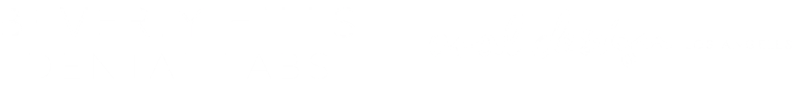 Beverly hills dental lab logo blanc