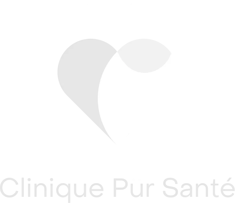 clinique pur santé logo blanc